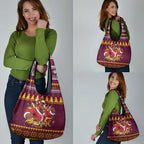 Jingle Broncos Jump Personalized Grocery Bag Christmas Rugby League Spirit - Aussie Hoodie