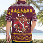 Jingle Broncos Jump Personalized Hawaiian Shirt Christmas Rugby League Spirit - Aussie Hoodie