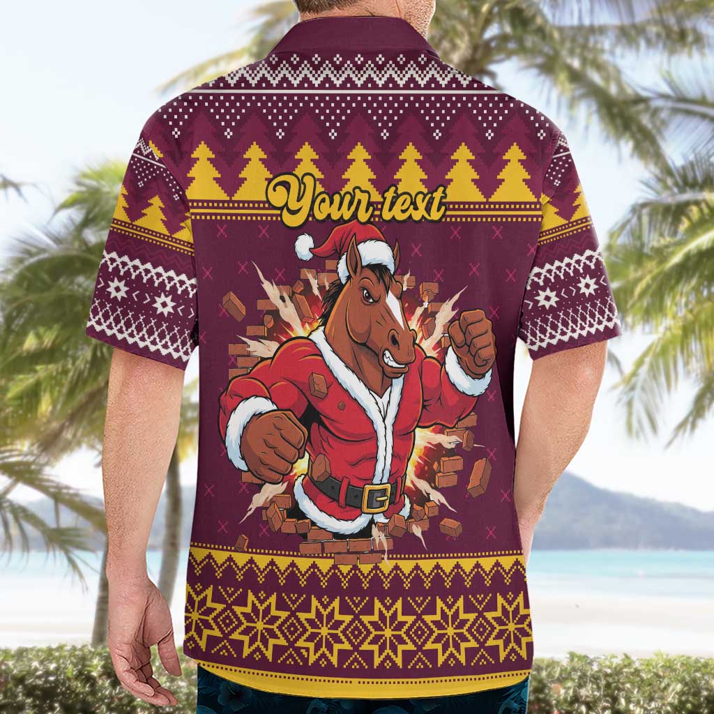 Jingle Broncos Jump Personalized Hawaiian Shirt Christmas Rugby League Spirit - Aussie Hoodie