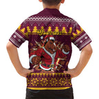 Jingle Broncos Jump Personalized Hawaiian Shirt Christmas Rugby League Spirit - Aussie Hoodie