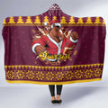 Jingle Broncos Jump Personalized Hooded Blanket Christmas Rugby League Spirit - Aussie Hoodie