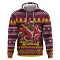 Jingle Broncos Jump Personalized Hoodie Christmas Rugby League Spirit - Aussie Hoodie