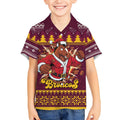 Jingle Broncos Jump Personalized Kid Hawaiian Shirt Christmas Rugby League Spirit - Aussie Hoodie