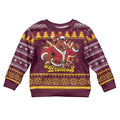 Jingle Broncos Jump Personalized Kid Ugly Christmas Sweater Christmas Rugby League Spirit - Aussie Hoodie