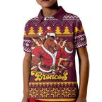 Jingle Broncos Jump Personalized Kid Polo Shirt Christmas Rugby League Spirit - Aussie Hoodie