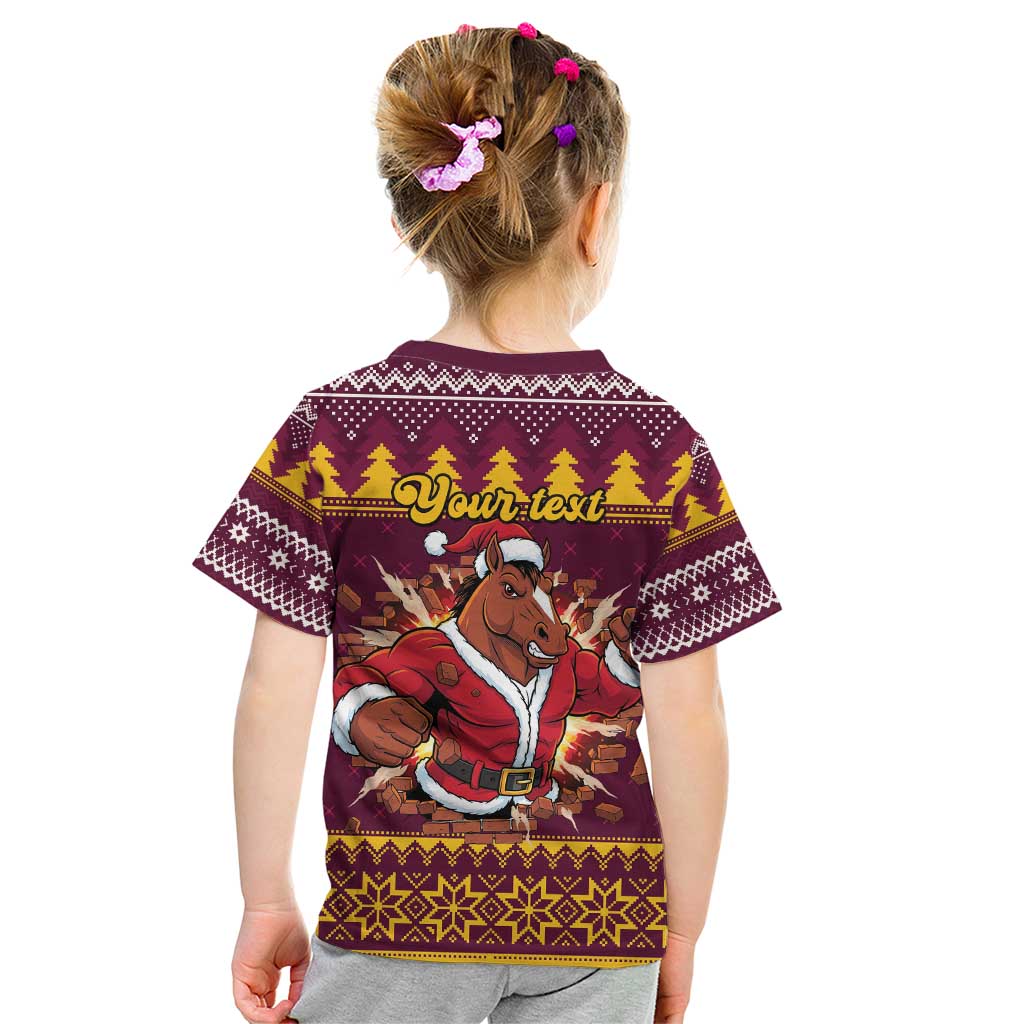 Jingle Broncos Jump Personalized Kid T Shirt Christmas Rugby League Spirit - Aussie Hoodie