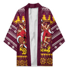 Jingle Broncos Jump Personalized Kimono Christmas Rugby League Spirit - Aussie Hoodie