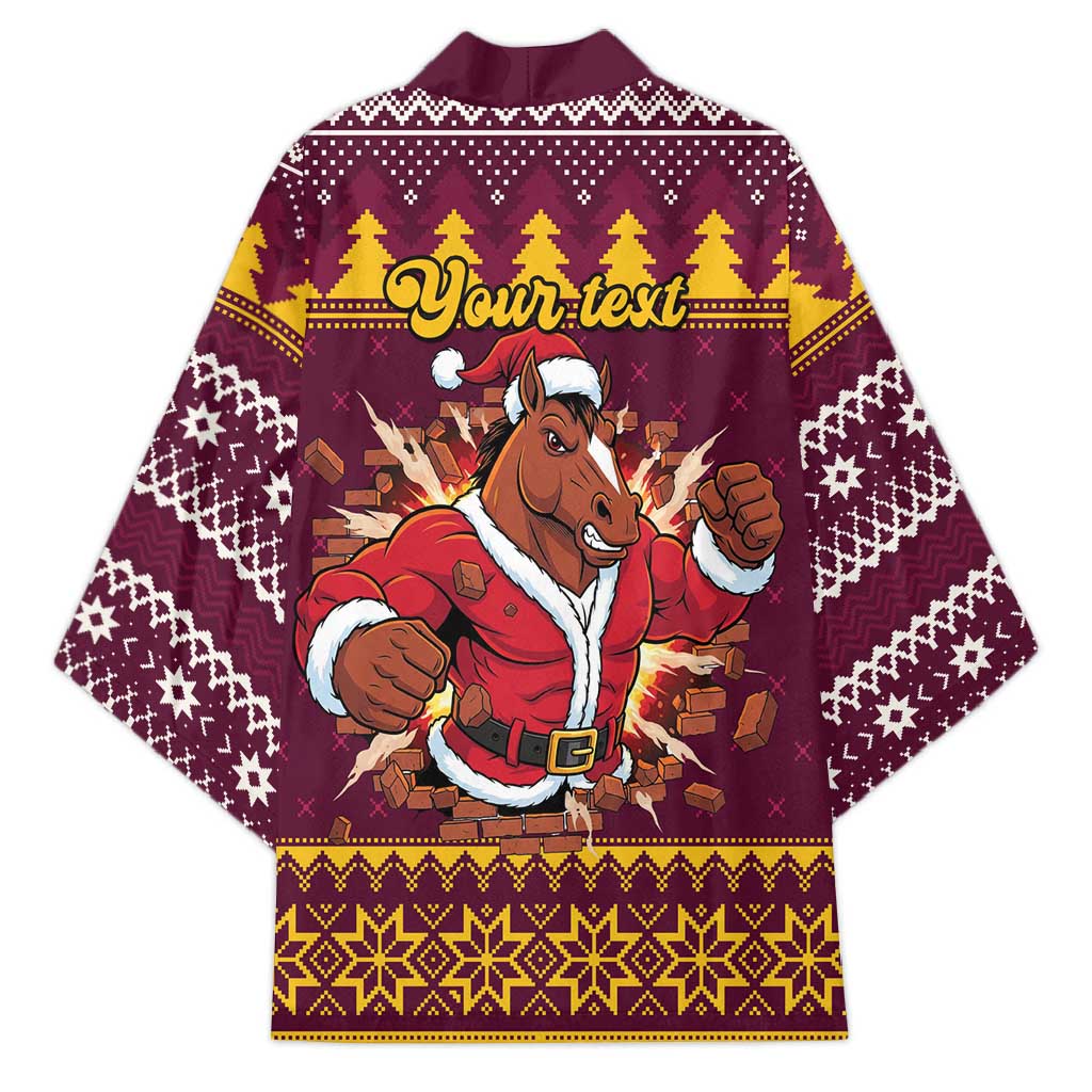 Jingle Broncos Jump Personalized Kimono Christmas Rugby League Spirit - Aussie Hoodie