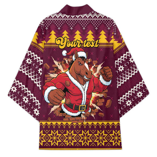 Jingle Broncos Jump Personalized Kimono Christmas Rugby League Spirit - Aussie Hoodie