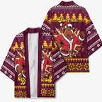 Jingle Broncos Jump Personalized Kimono Christmas Rugby League Spirit - Aussie Hoodie