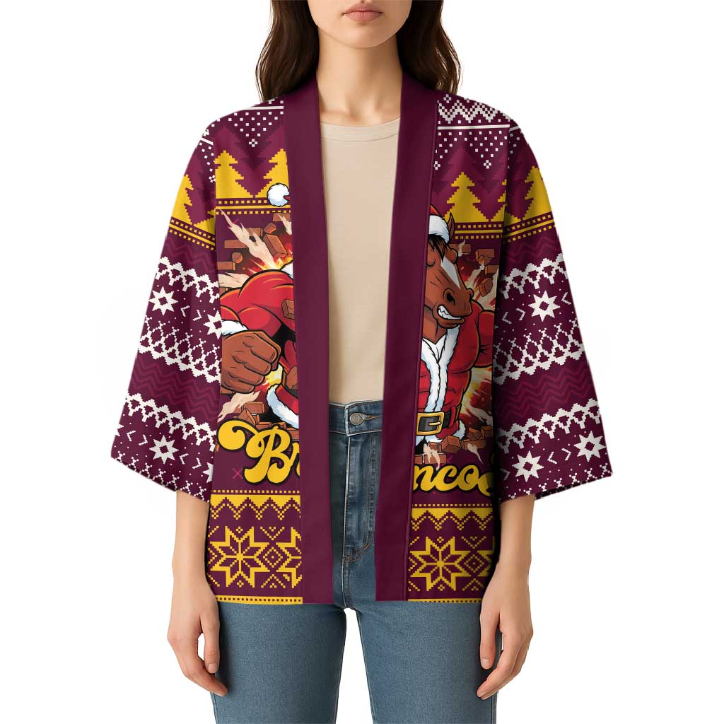 Jingle Broncos Jump Personalized Kimono Christmas Rugby League Spirit - Aussie Hoodie