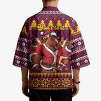 Jingle Broncos Jump Personalized Kimono Christmas Rugby League Spirit - Aussie Hoodie