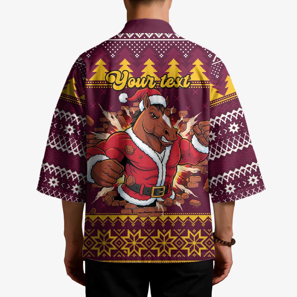 Jingle Broncos Jump Personalized Kimono Christmas Rugby League Spirit - Aussie Hoodie