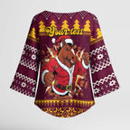 Jingle Broncos Jump Personalized Kimono Sleeve Blouse Christmas Rugby League Spirit - Aussie Hoodie