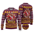 Jingle Broncos Jump Personalized Ugly Christmas Sweater Christmas Rugby League Spirit - Aussie Hoodie