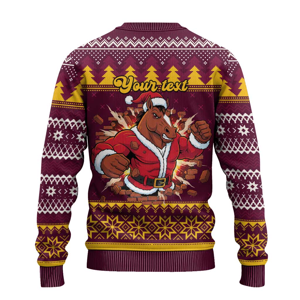 Jingle Broncos Jump Personalized Ugly Christmas Sweater Christmas Rugby League Spirit - Aussie Hoodie