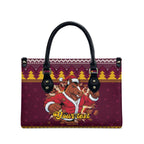 Jingle Broncos Jump Personalized Leather Bag Christmas Rugby League Spirit - Aussie Hoodie
