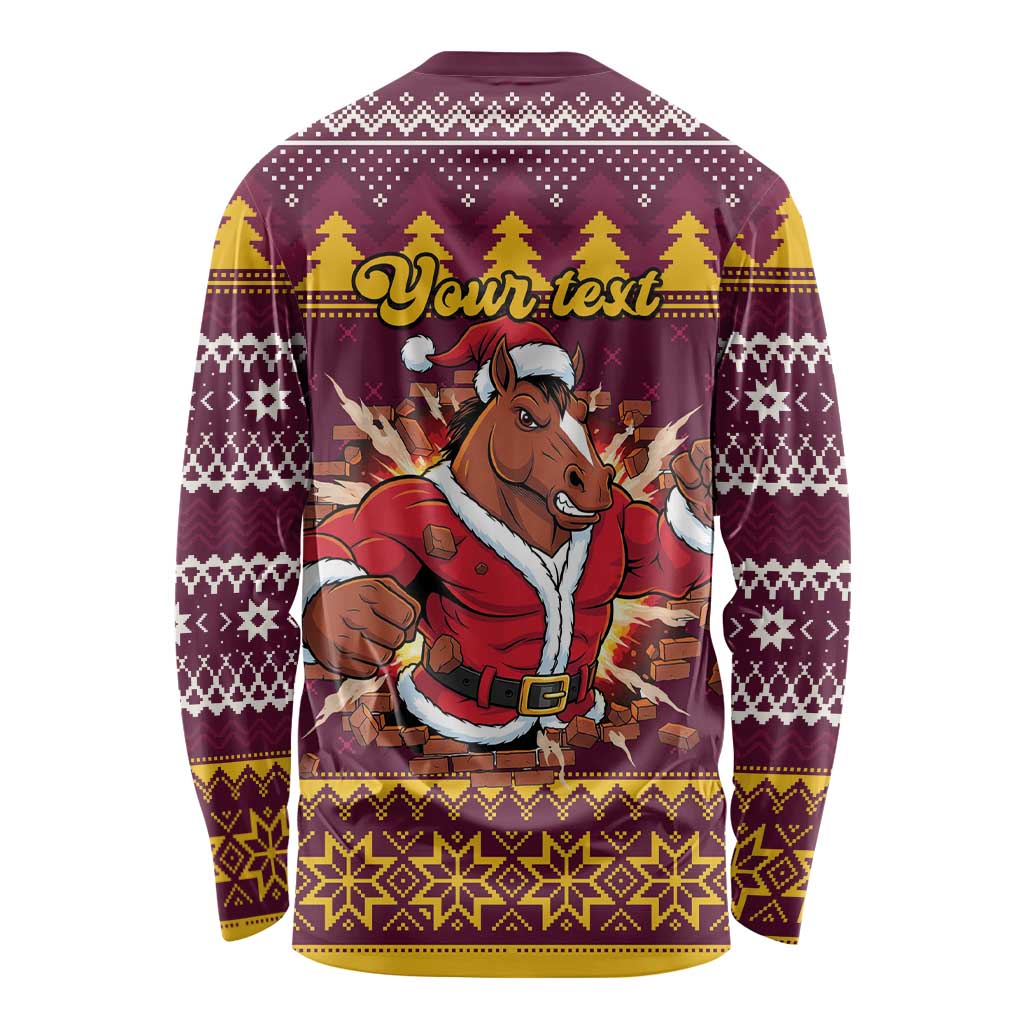 Jingle Broncos Jump Personalized Long Sleeve Shirt Christmas Rugby League Spirit - Aussie Hoodie
