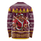 Jingle Broncos Jump Personalized Long Sleeve Shirt Christmas Rugby League Spirit - Aussie Hoodie