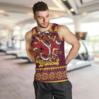Jingle Broncos Jump Personalized Men Tank Top Christmas Rugby League Spirit - Aussie Hoodie