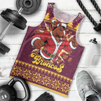 Jingle Broncos Jump Personalized Men Tank Top Christmas Rugby League Spirit - Aussie Hoodie