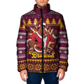 Jingle Broncos Jump Personalized Padded Jacket Christmas Rugby League Spirit - Aussie Hoodie