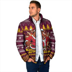 Jingle Broncos Jump Personalized Padded Jacket Christmas Rugby League Spirit - Aussie Hoodie