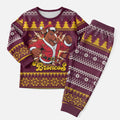 Jingle Broncos Jump Personalized Christmas Pajama Set Christmas Rugby League Spirit - Aussie Hoodie