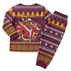 Jingle Broncos Jump Personalized Christmas Pajama Set Christmas Rugby League Spirit - Aussie Hoodie