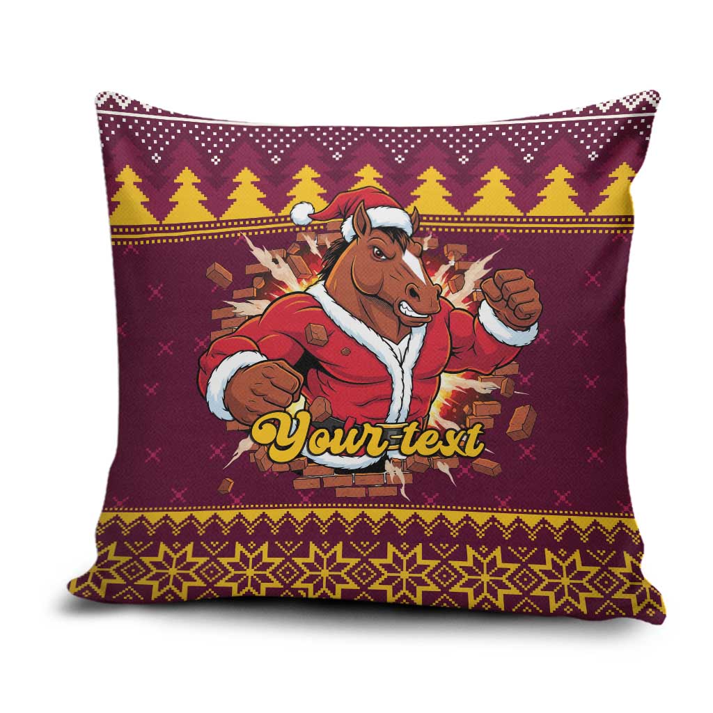 Jingle Broncos Jump Personalized Pillow Cover Christmas Rugby League Spirit - Aussie Hoodie
