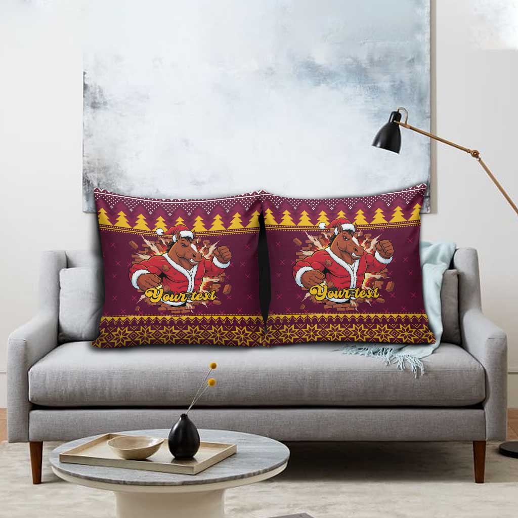 Jingle Broncos Jump Personalized Pillow Cover Christmas Rugby League Spirit - Aussie Hoodie