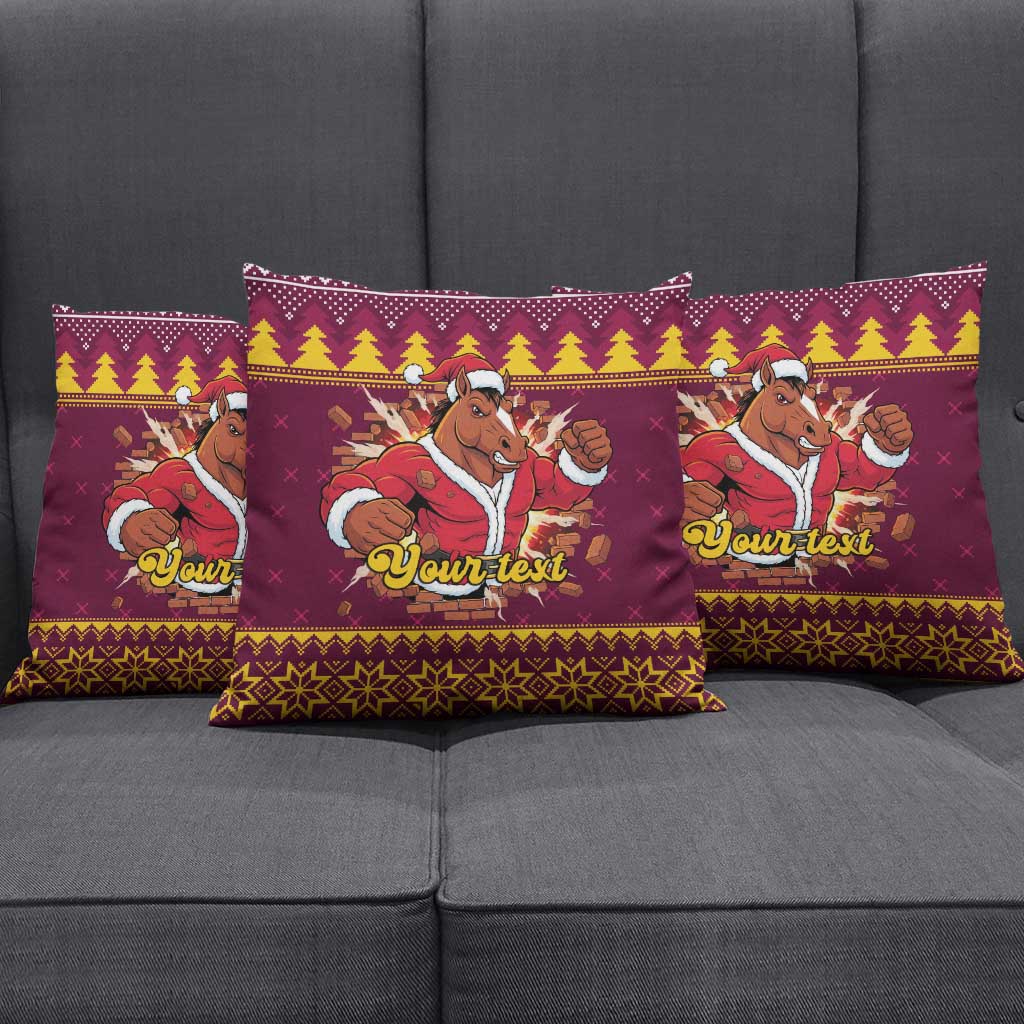Jingle Broncos Jump Personalized Pillow Cover Christmas Rugby League Spirit - Aussie Hoodie