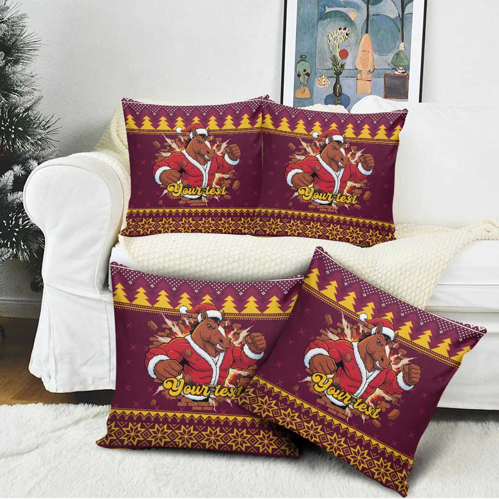 Jingle Broncos Jump Personalized Pillow Cover Christmas Rugby League Spirit - Aussie Hoodie