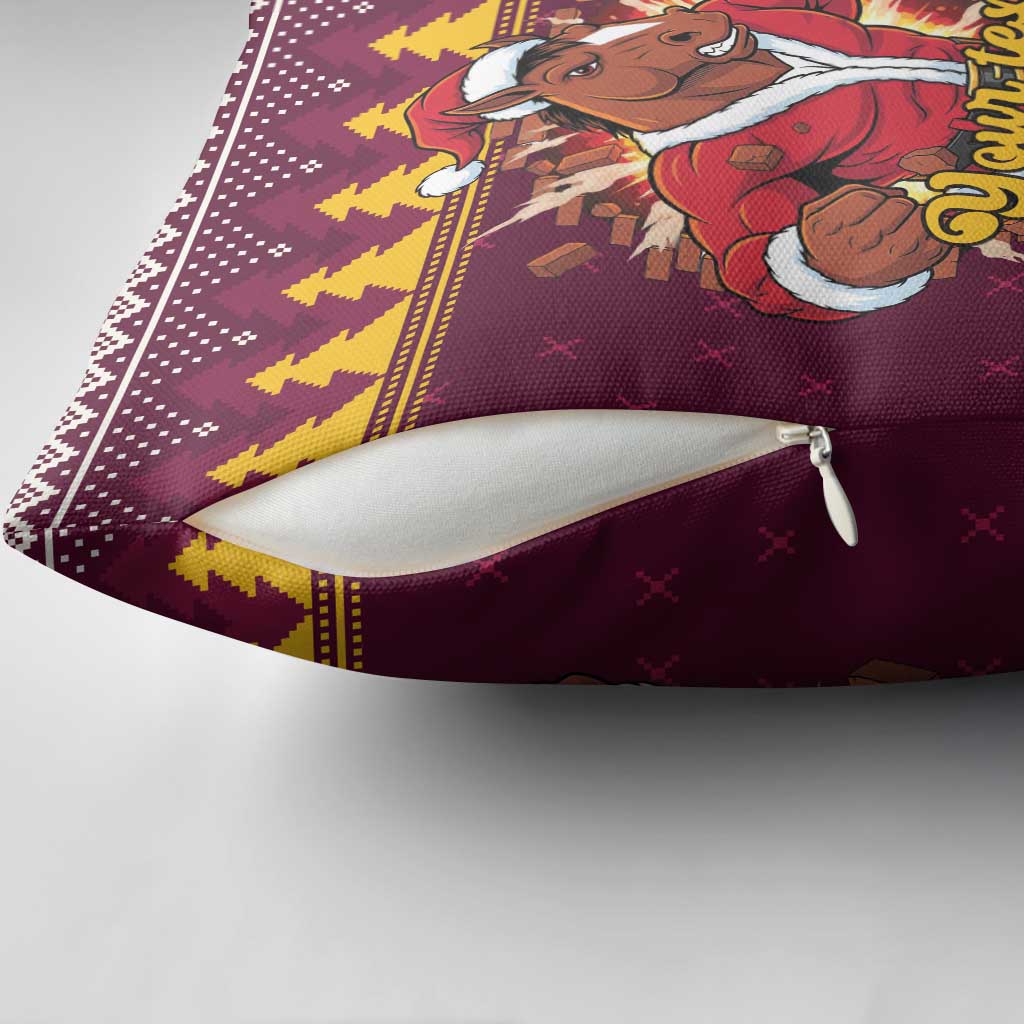 Jingle Broncos Jump Personalized Pillow Cover Christmas Rugby League Spirit - Aussie Hoodie