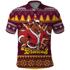 Jingle Broncos Jump Personalized Polo Shirt Christmas Rugby League Spirit - Aussie Hoodie