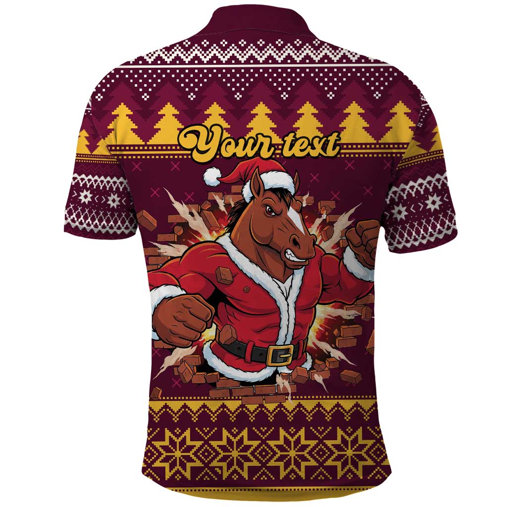 Jingle Broncos Jump Personalized Polo Shirt Christmas Rugby League Spirit - Aussie Hoodie
