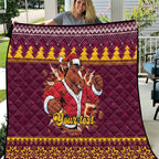 Jingle Broncos Jump Personalized Quilt Christmas Rugby League Spirit - Aussie Hoodie