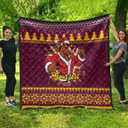 Jingle Broncos Jump Personalized Quilt Christmas Rugby League Spirit - Aussie Hoodie
