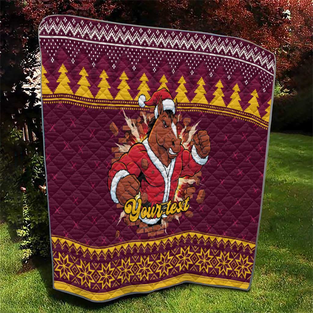 Jingle Broncos Jump Personalized Quilt Christmas Rugby League Spirit - Aussie Hoodie