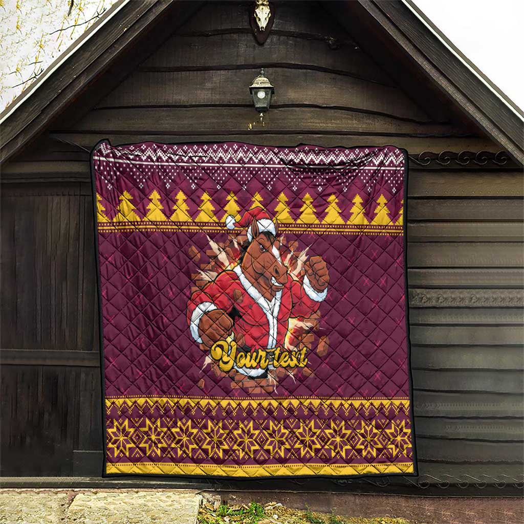 Jingle Broncos Jump Personalized Quilt Christmas Rugby League Spirit - Aussie Hoodie