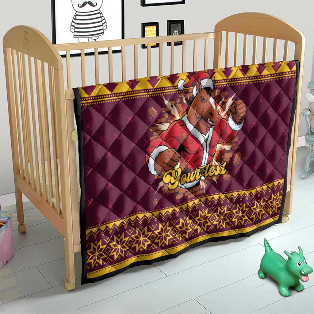 Jingle Broncos Jump Personalized Quilt Christmas Rugby League Spirit - Aussie Hoodie