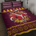 Jingle Broncos Jump Personalized Quilt Bed Set Christmas Rugby League Spirit - Aussie Hoodie