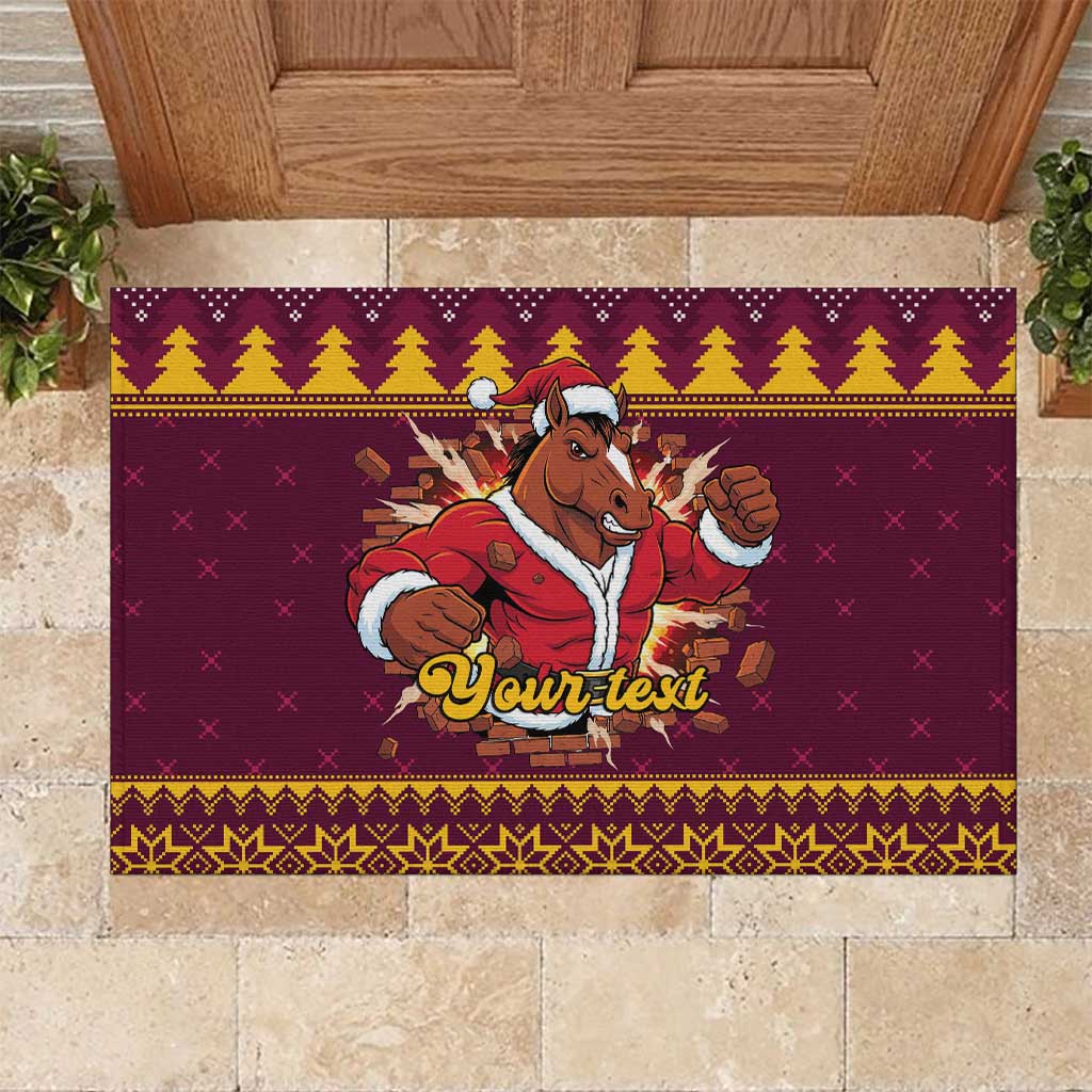 Jingle Broncos Jump Personalized Rubber Doormat Christmas Rugby League Spirit - Aussie Hoodie