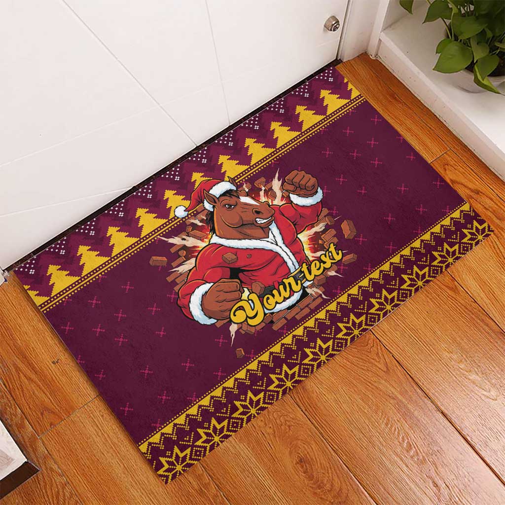 Jingle Broncos Jump Personalized Rubber Doormat Christmas Rugby League Spirit - Aussie Hoodie