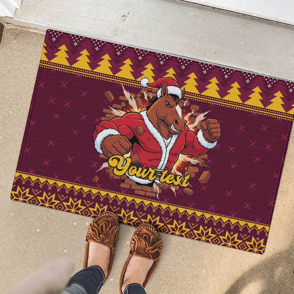 Jingle Broncos Jump Personalized Rubber Doormat Christmas Rugby League Spirit - Aussie Hoodie