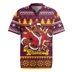 Jingle Broncos Jump Personalized Rugby Jersey Christmas Rugby League Spirit - Aussie Hoodie