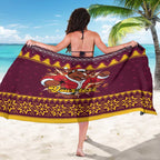Jingle Broncos Jump Personalized Sarong Christmas Rugby League Spirit - Aussie Hoodie