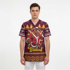 Jingle Broncos Jump Personalized Scrub Top Christmas Rugby League Spirit - Aussie Hoodie