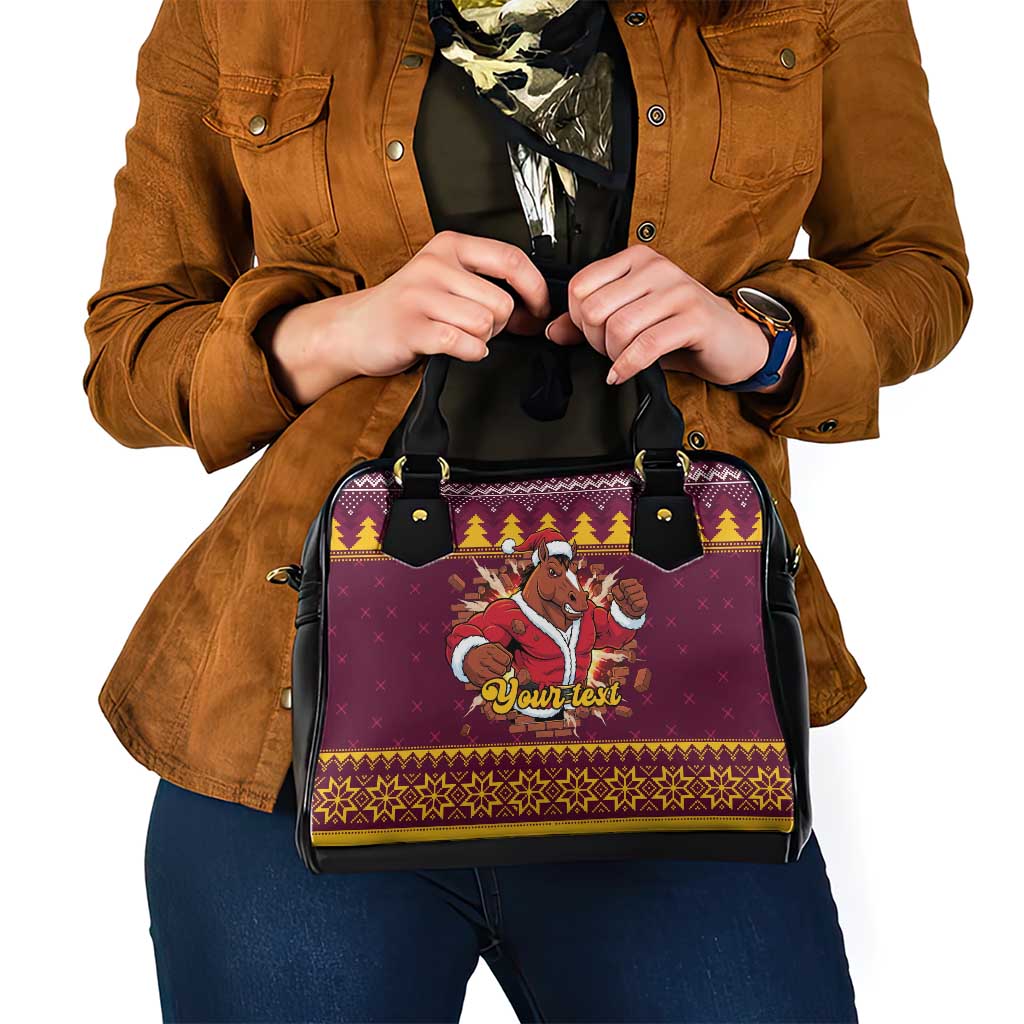 Jingle Broncos Jump Personalized Shoulder Handbag Christmas Rugby League Spirit - Aussie Hoodie