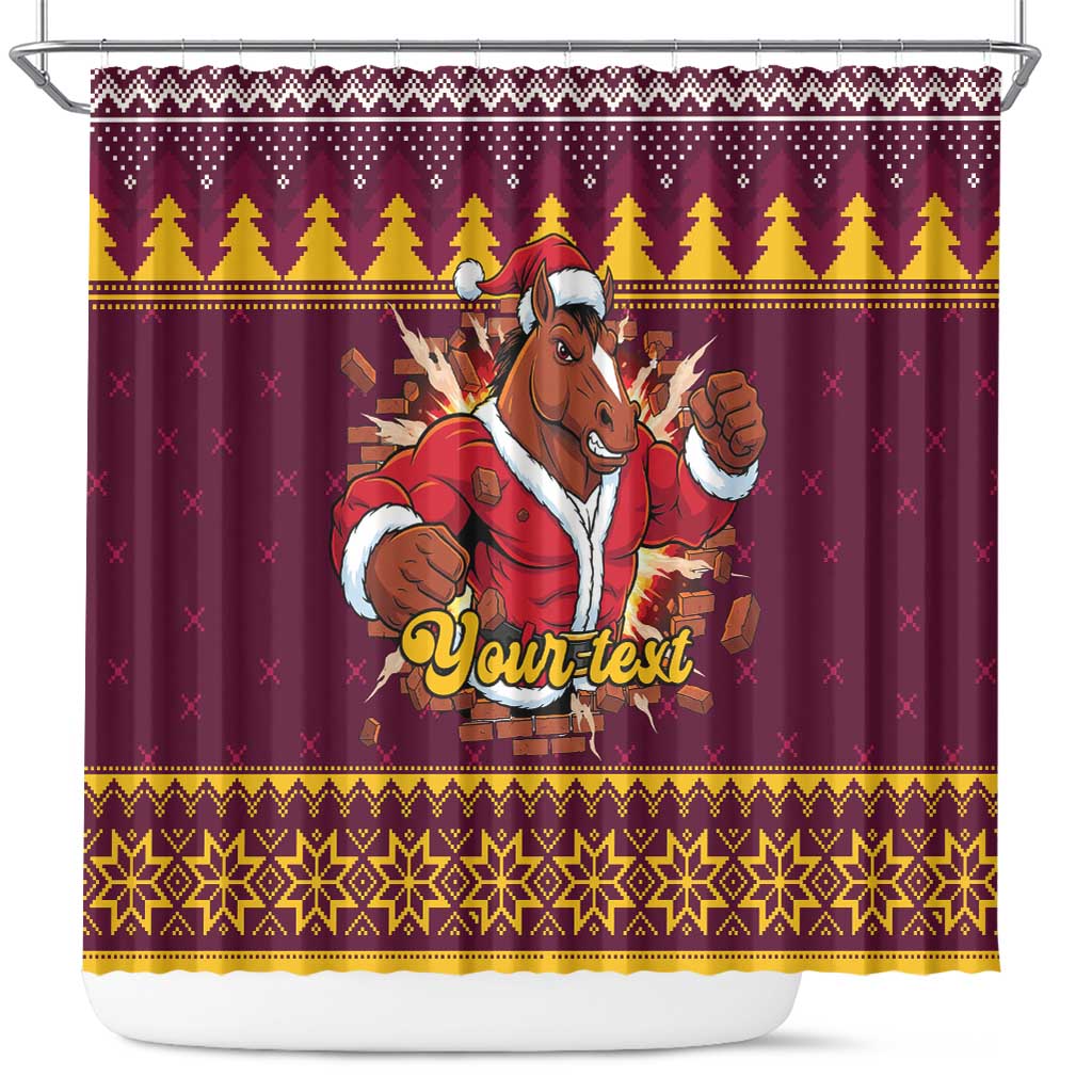Jingle Broncos Jump Personalized Shower Curtain Christmas Rugby League Spirit - Aussie Hoodie